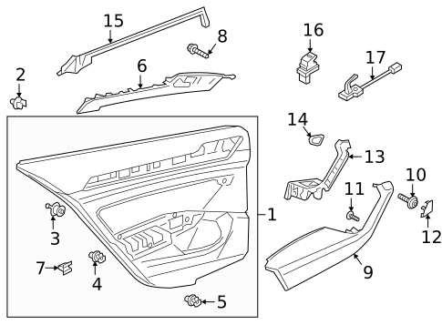 Interior Trim - Rear Door for 2021 Volkswagen Arteon #0
