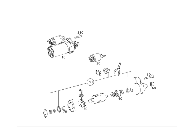 11517414 - Electrical Equipment and Instruments: Carbon Brush Set for Mercedes-Benz Image image