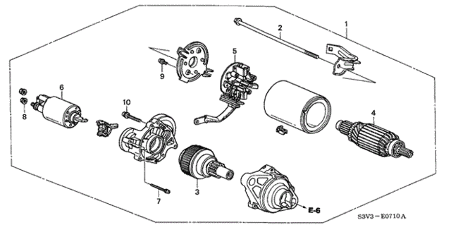 Starter Motor (Mitsuba) for 2002 Acura MDX #0