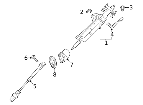Steering Column Assembly for 2016 BMW X4 #0