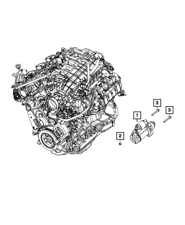 6101986 - Electrical: Hex Head Screw And Washer for Mopar Image image