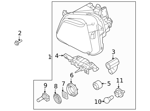 Bulbs - Chassis for 2023 Hyundai Santa Cruz #1