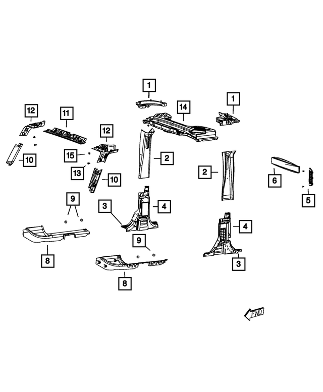 68137931AA - : X-mas Tree Clip for Mopar Image