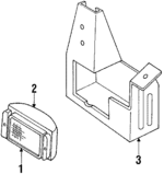 22527974 - Electrical: Housing Bracket for Oldsmobile: Cutlass Ciera, Cutlass Cruiser Image