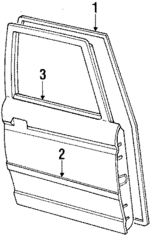 6786116230 - Body: Door Weather-strip for Toyota: Tercel Image