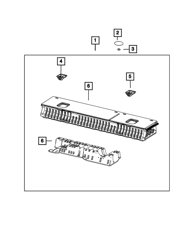 6UL76ZDMAA - Interior Trim: Storage Bin for Mopar Image image