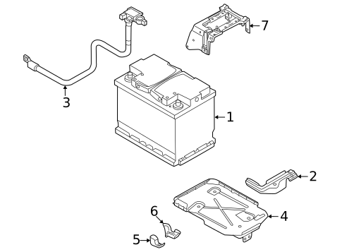 Battery for 2016 Volkswagen Eos #6