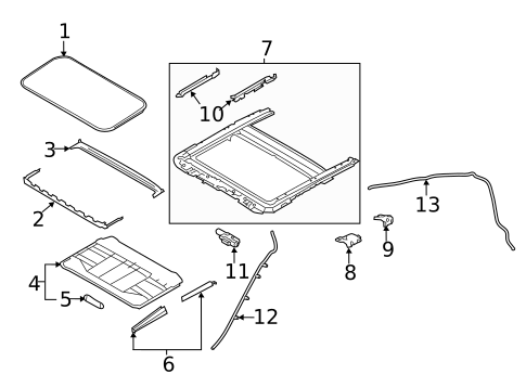 Sunroof for 2022 INFINITI Q50 #1
