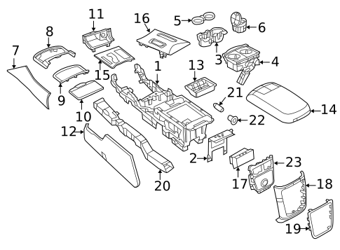 Console for 2023 Dodge Charger #0