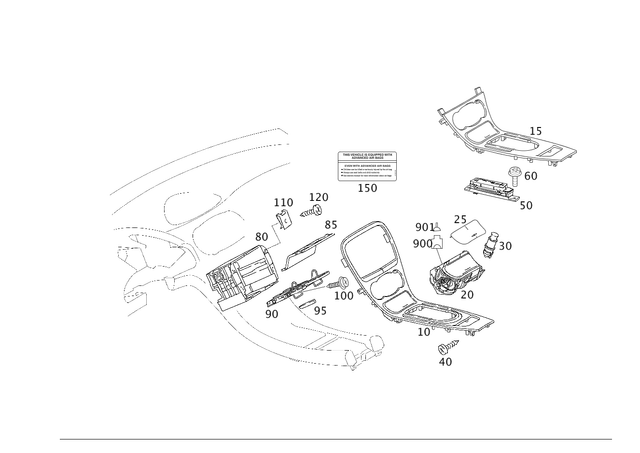 2306801036 - Panelling: Cover for Mercedes-Benz: SL500, SL55 AMG, SL550, SL600, SL65 AMG Image image