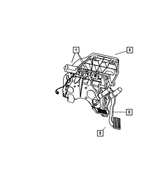 68065023AA - Service Brakes: Pedal Motor And Cable for Mopar Image