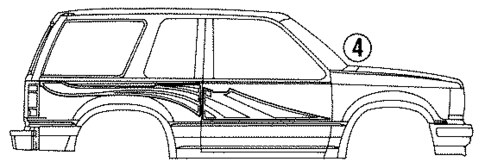 Stripe Tape for 1994 Ford Explorer #3