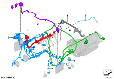 Engine Wiring Harness for 2019 BMW X5 M #0