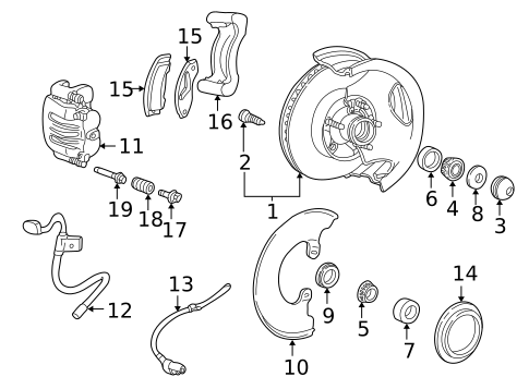 Brake Components for 1999 Ford Ranger #2