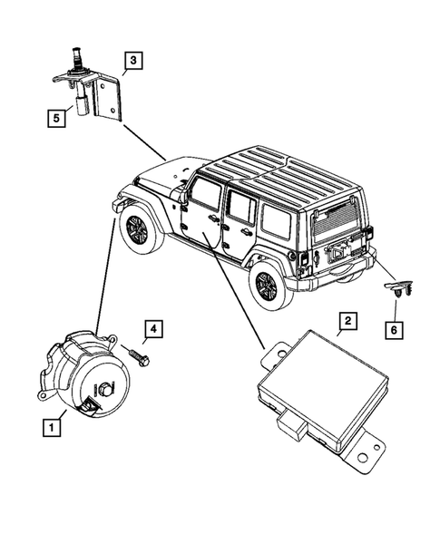Horns for 2011 Jeep Wrangler #1