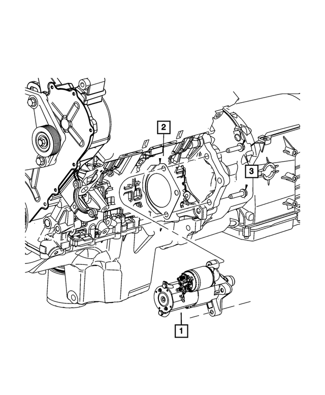 4591955AA - Electrical: Starter Shield for Mopar Image