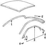 25634566 - Body: Reveal Molding for Oldsmobile: Aurora Image