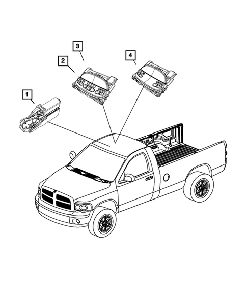 Keys, Modules and Engine Controllers for 2009 Dodge Ram 3500 #6