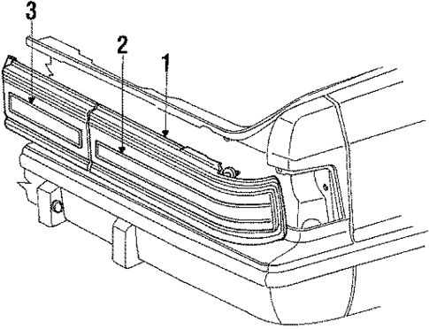 Combination Lamps for 1990 Dodge Dynasty #0