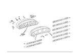 1404406911 - Electrical Equipment and Instruments: Instrument Cluster for Mercedes-Benz: 400SE, 400SEL, 500SEC, 500SEL, 500SL, 600SEL, 600SL, S420 Image