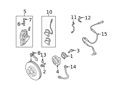 Brake Components for 2000 Audi A6 Quattro #0