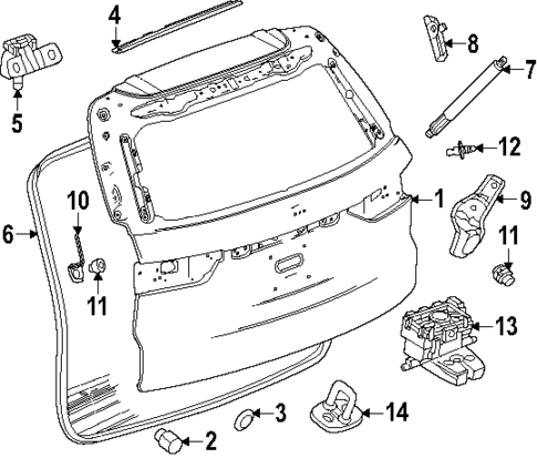 Gate & Hardware for 2025 Buick Enclave #0