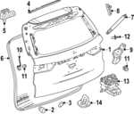 84798296 - : Upper Weather-Strip for Buick: Enclave | Chevrolet: Traverse | GMC: Acadia Image