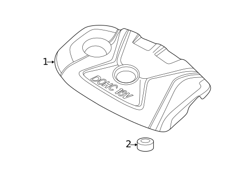 Engine Appearance Cover for 2013 Hyundai Elantra Coupe #0