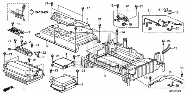 IMA Control Unit - Cover for 2012 Honda CR-Z #0