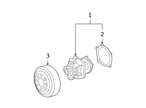 Water Pump for 2005 Chevrolet Colorado #1