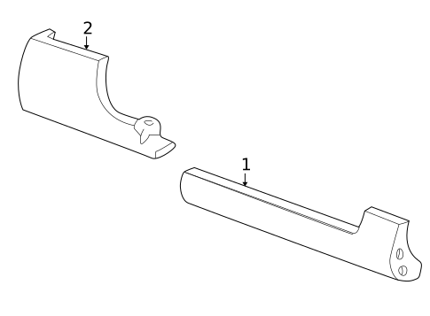 Exterior Trim - Pillars for 2002 Ford Explorer Sport #0