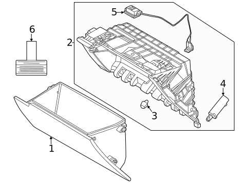 Glove Box for 2023 Kia Niro #0