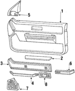 20696954 - Body: Corner Cover for Buick: Skylark, Somerset, Somerset Regal | Oldsmobile: Calais, Cutlass Calais | Pontiac: Grand Am Image