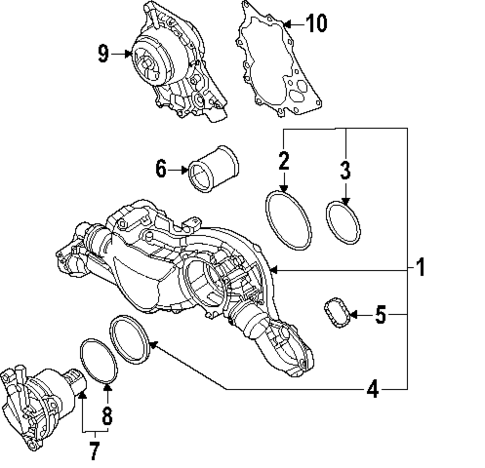 Water Pump for 2025 Audi SQ7 #0