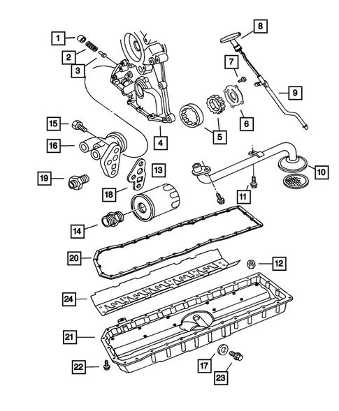 Engine Oiling for 2002 Dodge Viper #0