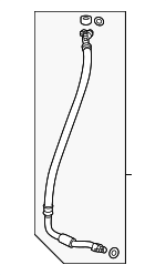80311T90A01 - HVAC: Suction Hose for Honda Image