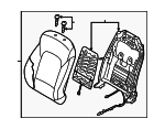 88307B8500R2X - Body: Seat Back Assembly for Hyundai Image
