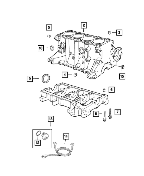 Cylinder Block for 2003 Dodge Caravan #0