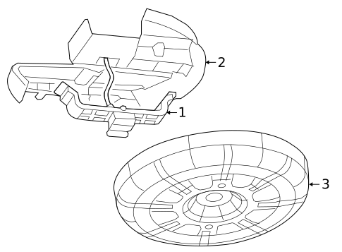 Spare Tire Carrier for 2009 Volkswagen Routan #0
