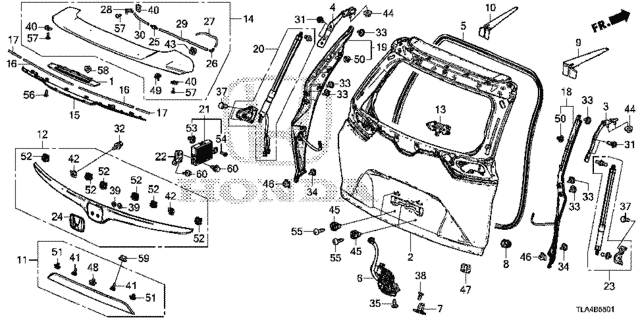 Tailgate (Power) for 2018 Honda CR-V #0