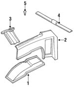 7693441G00 - : Rear Pillar Trim for Nissan Image
