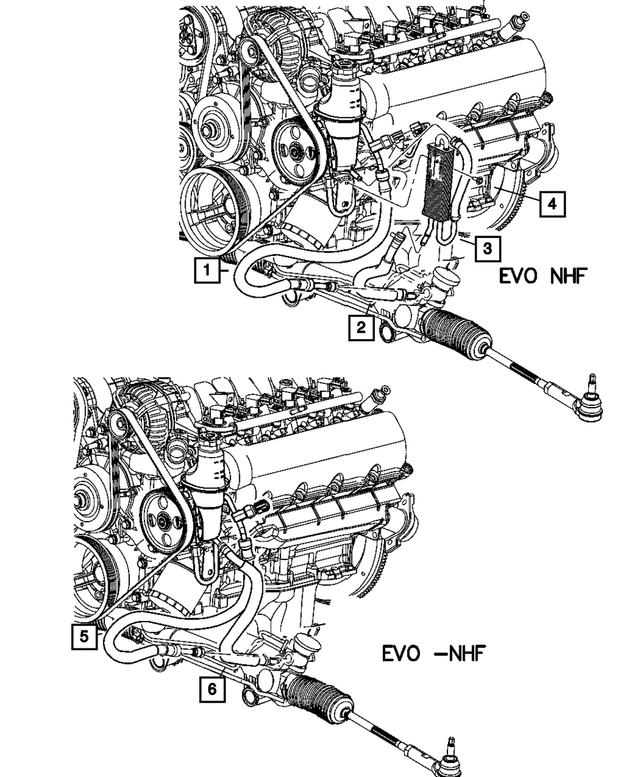 52110348AE - Steering: Power Steering Pressure Hose for Mopar Image