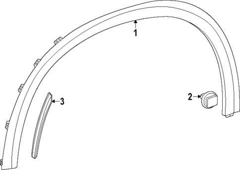 Exterior Trim - Fender for 2024 Mercedes-Benz EQE SUV AMG&reg; #0