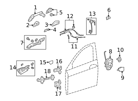 Rear Door for 2008 Honda Accord #0