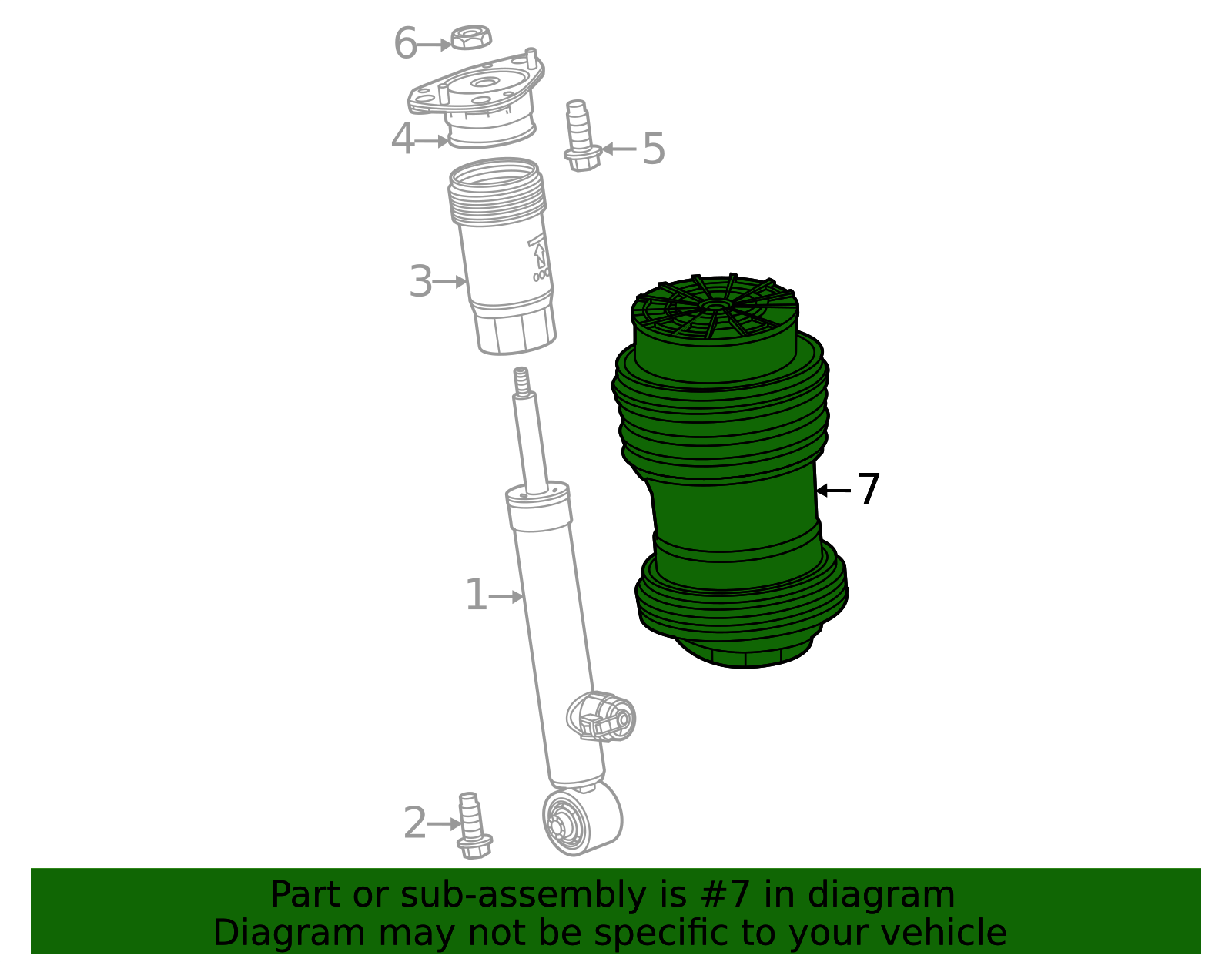 2024-2025 GM Air Spring 85798558 GM | GMPartsDirect.com