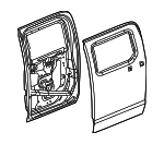 93355074 - Body: Door Shell for Hummer: H3T Image