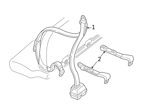 Seat Belt for 2001 GMC Safari #1