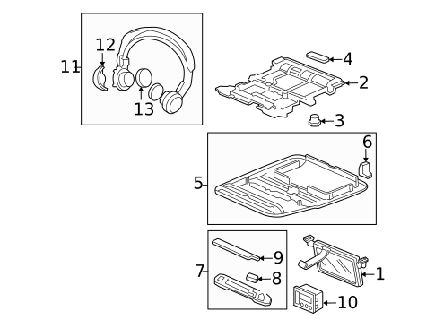 Entertainment System Components for 2007 Acura MDX #0