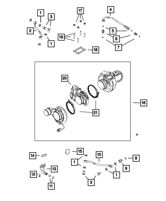 68005447AA - 6.7L Turbo Diesel; Engine: Female Fitting for Mopar Image