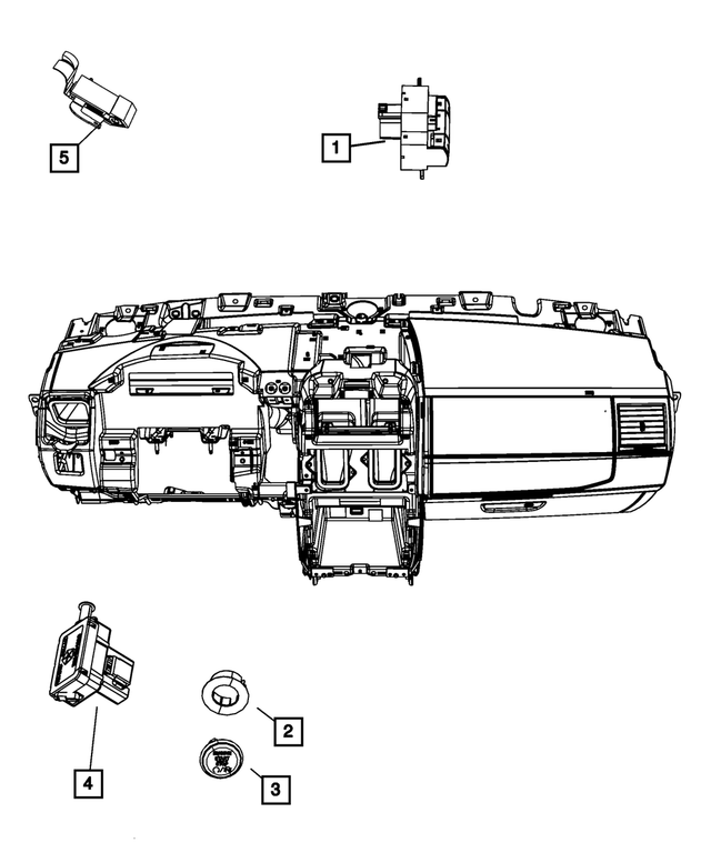 68069430AB - Electrical: Instrument Panel Switch for Mopar Image image